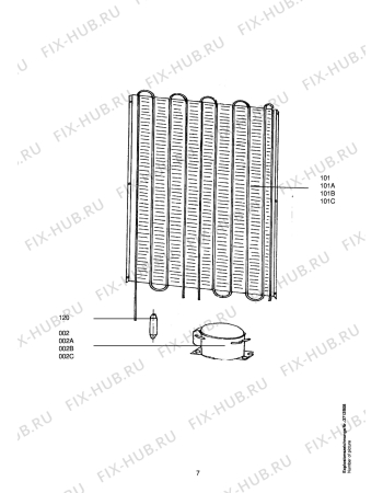 Взрыв-схема холодильника Aeg ARC2749-4GS - Схема узла Electrical equipment